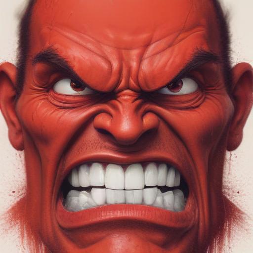 Imagen mnemotécnica para la palabra “anger”