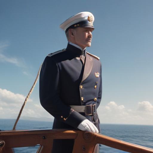 Imagen mnemotécnica para la palabra “captain”