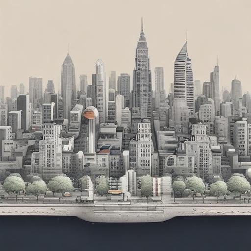 Imagen mnemotécnica para la palabra “city”