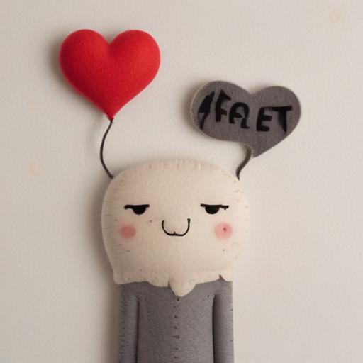 Imagen mnemotécnica para la palabra “felt”
