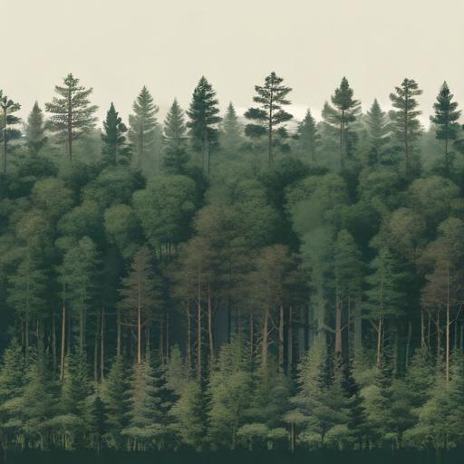 Imagen mnemotécnica para la palabra “forest”