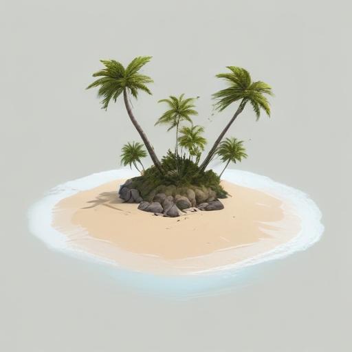Imagen mnemotécnica para la palabra “island”