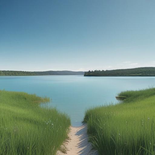 Imagen mnemotécnica para la palabra “lake”