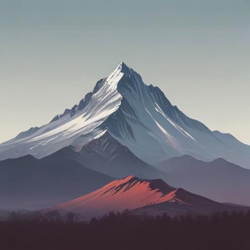 Imagen mnemotécnica para la palabra “mountain”