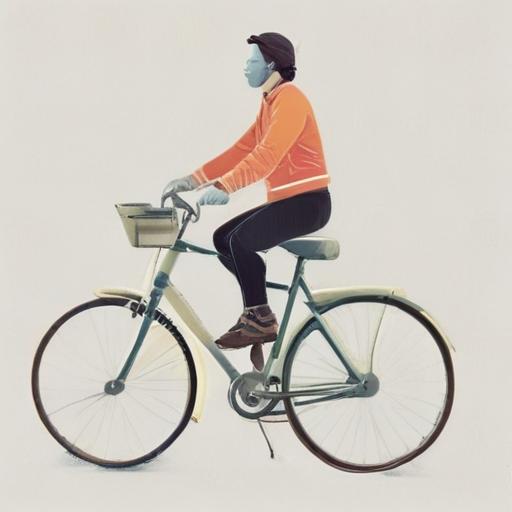 Imagen mnemotécnica para la palabra “ride”