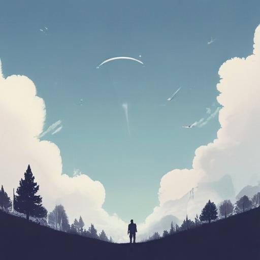 Imagen mnemotécnica para la palabra “sky”