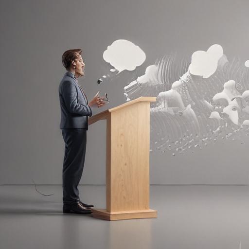 Imagen mnemotécnica para la palabra “speech”