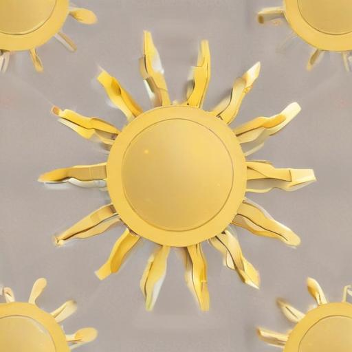 Imagen mnemotécnica para la palabra “sun”
