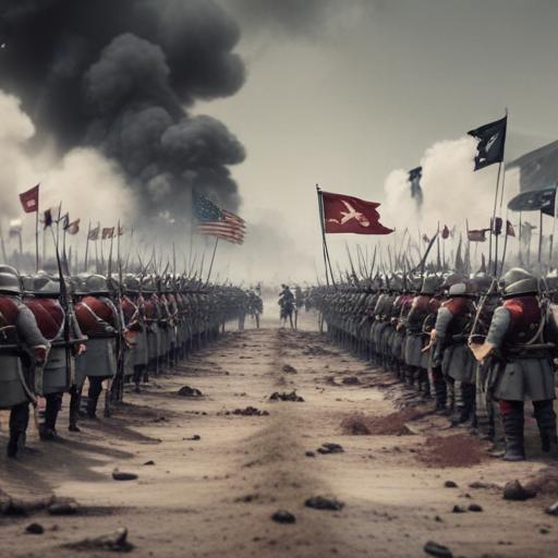 Imagen mnemotécnica para la palabra “war”